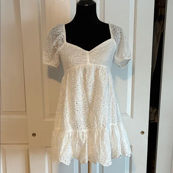Trixxi white babydoll dress - Picture 1 of 1